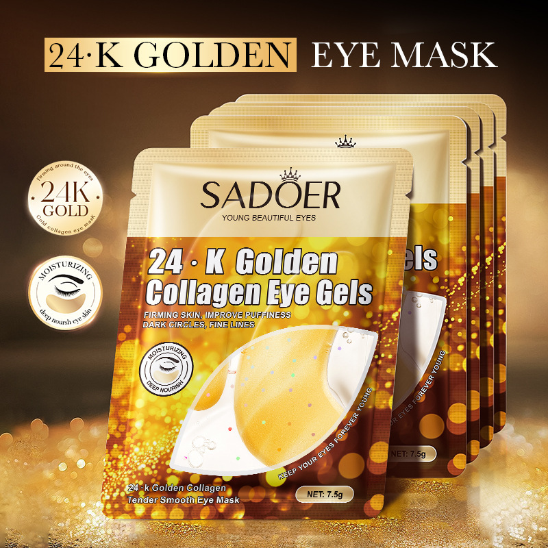 Collagen Under Eye Patches - SADOER 24K Oro Collagene Cristallo Maschera