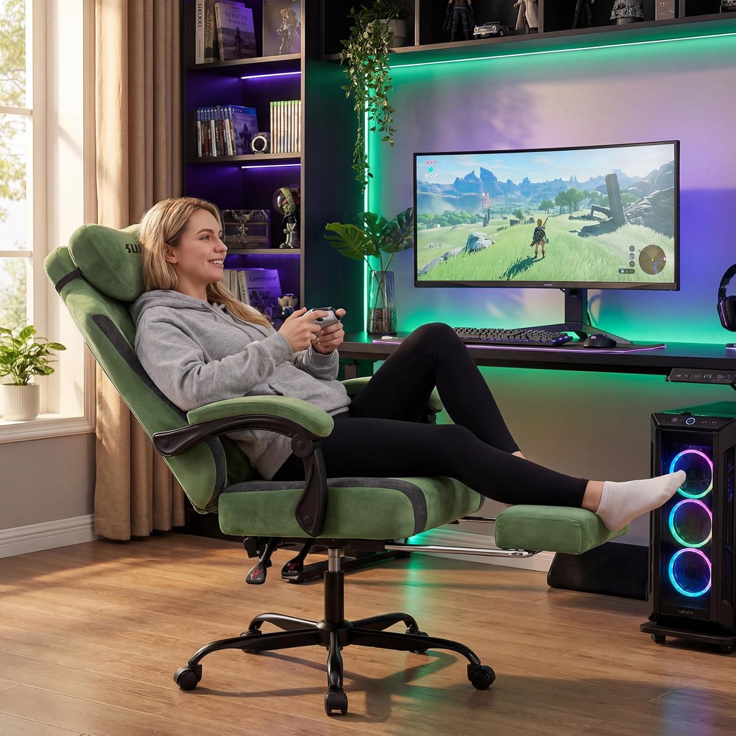 Sedia da gaming in tessuto, se - Massage recensione e prezzo