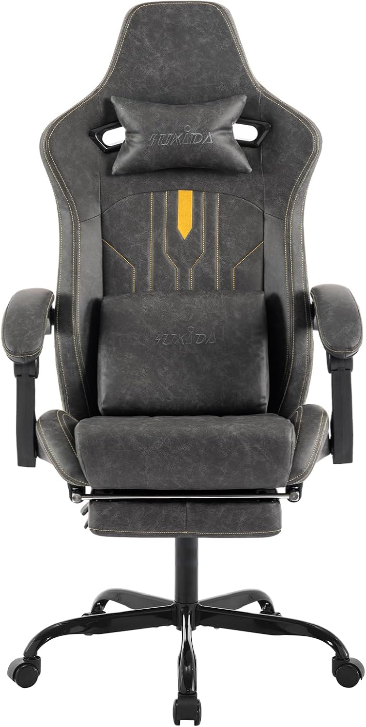 Sedia da gaming con poggiapied - Massage recensione e prezzo