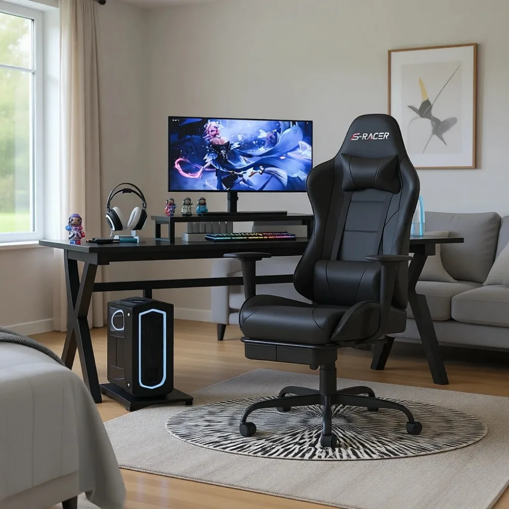 Sedia da gaming con poggiapied - Massage recensione e prezzo